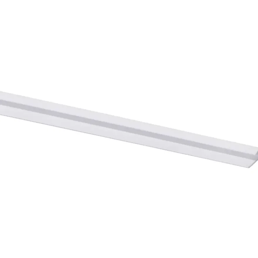 Eindprofiel kunststof wit 4x20 mm lengte 260 cm