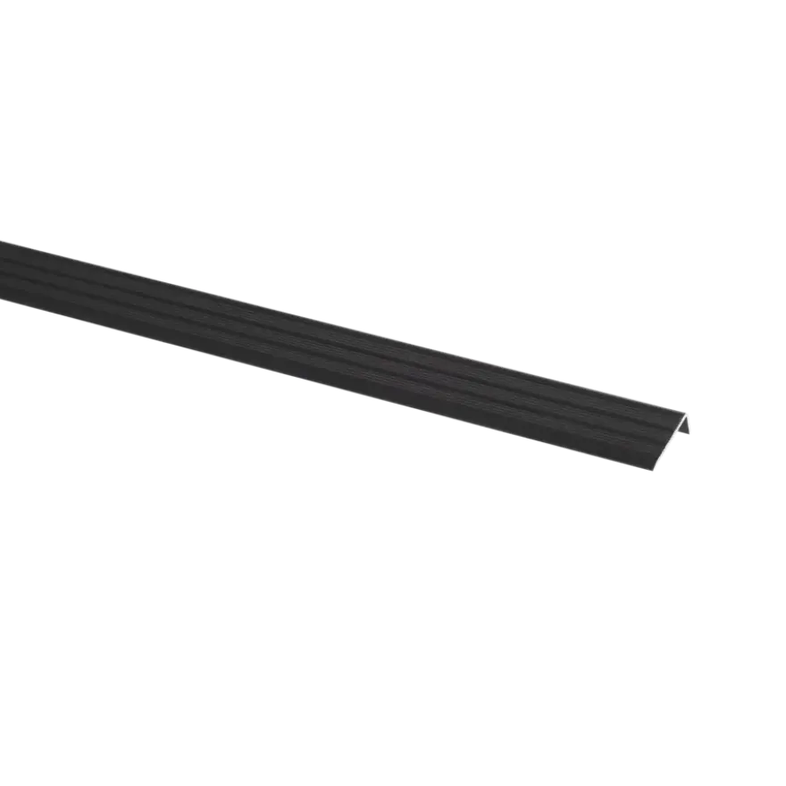 Eindprofiel Zelfklevend Zwart 116cm