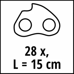 Einhell ketting 15cm