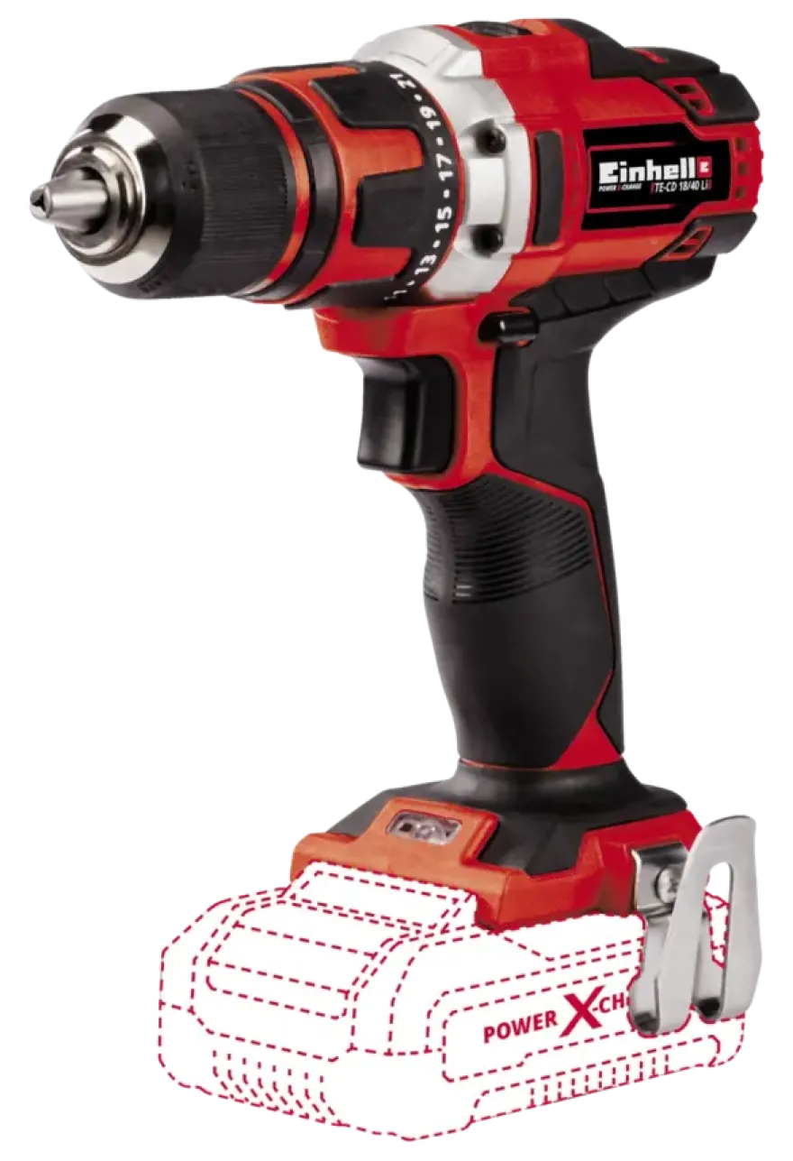 Einhell 18V accuboormachine TE-CD 18/40 LI (zonder accu)