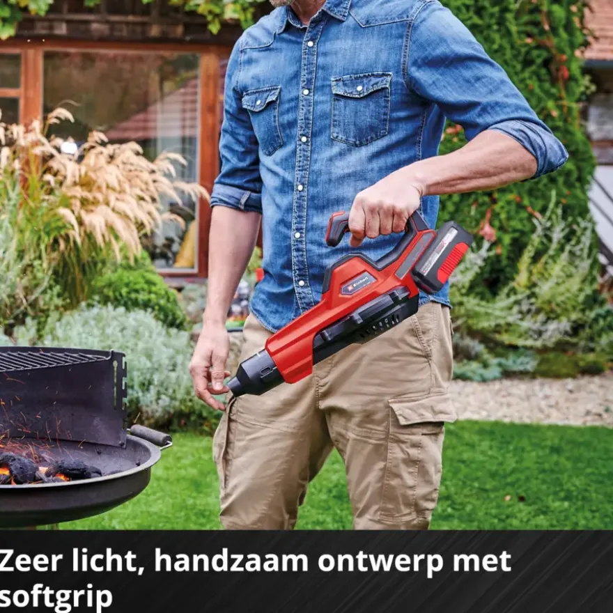 Einhell 18V bladblazer GE-UB 18/250 Li E incl 4.0 Ah accu en lader