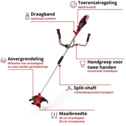 Einhell 18V bosmaaier AGILLO 18/200 (zonder accu)
