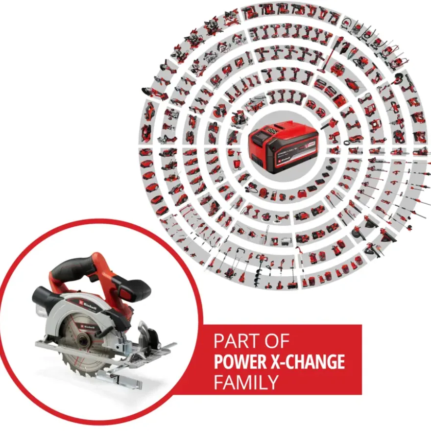 Einhell 18V cirkelzaag TE-CS 18/165 LI (zonder accu)