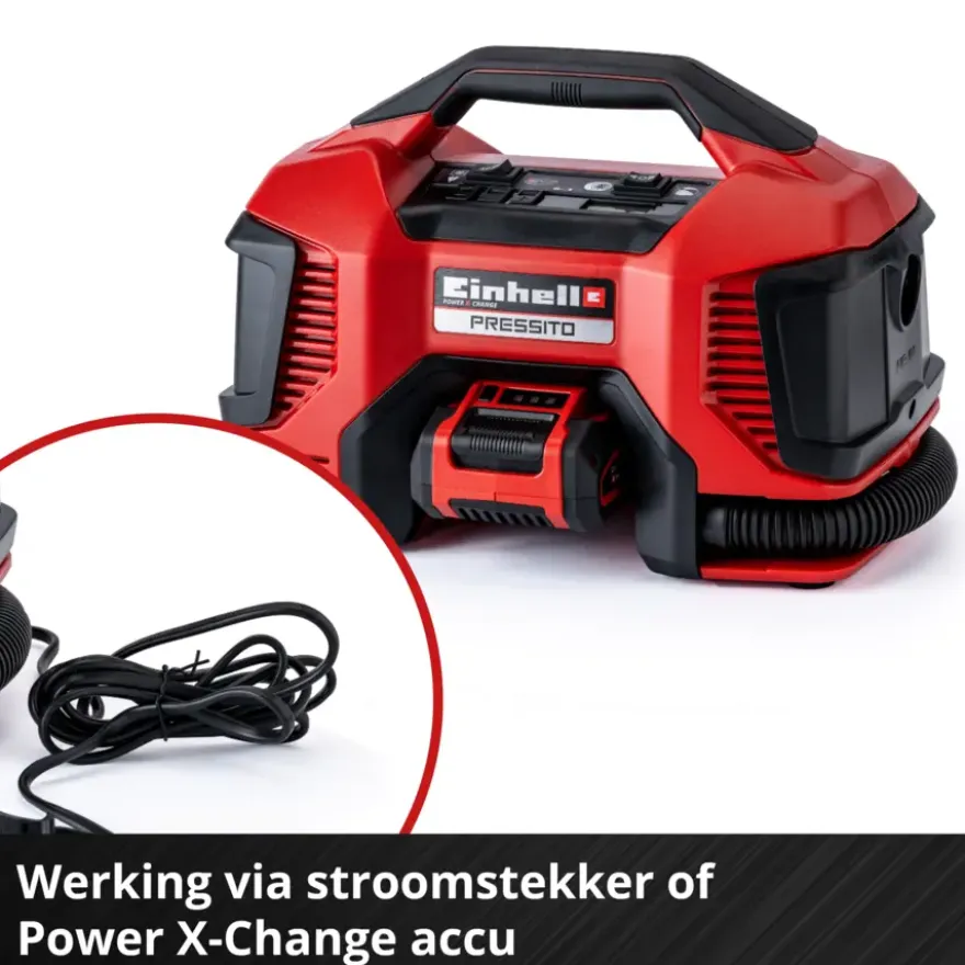Einhell 18V compressor 6-in-1 Pressito Hybrid (zonder accu)