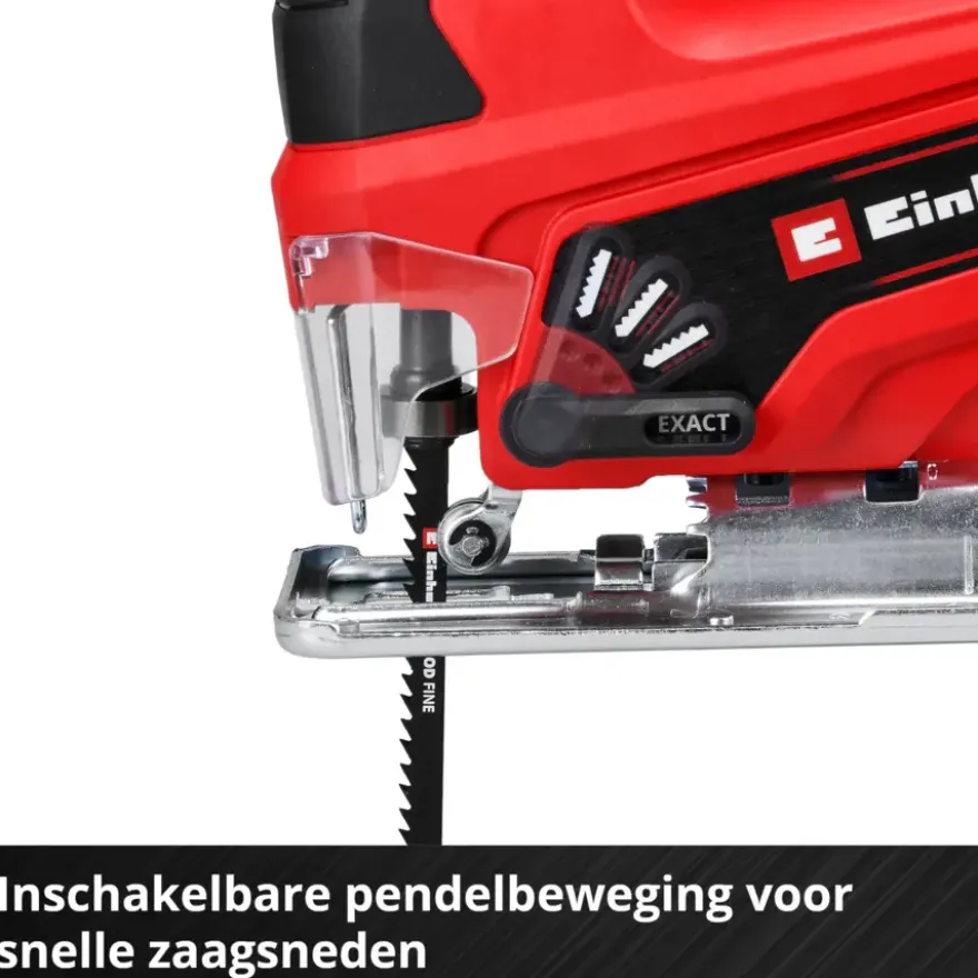 Einhell 18V decoupeerzaag TC-JS 18/70 LI incl 2.5Ah accu en lader