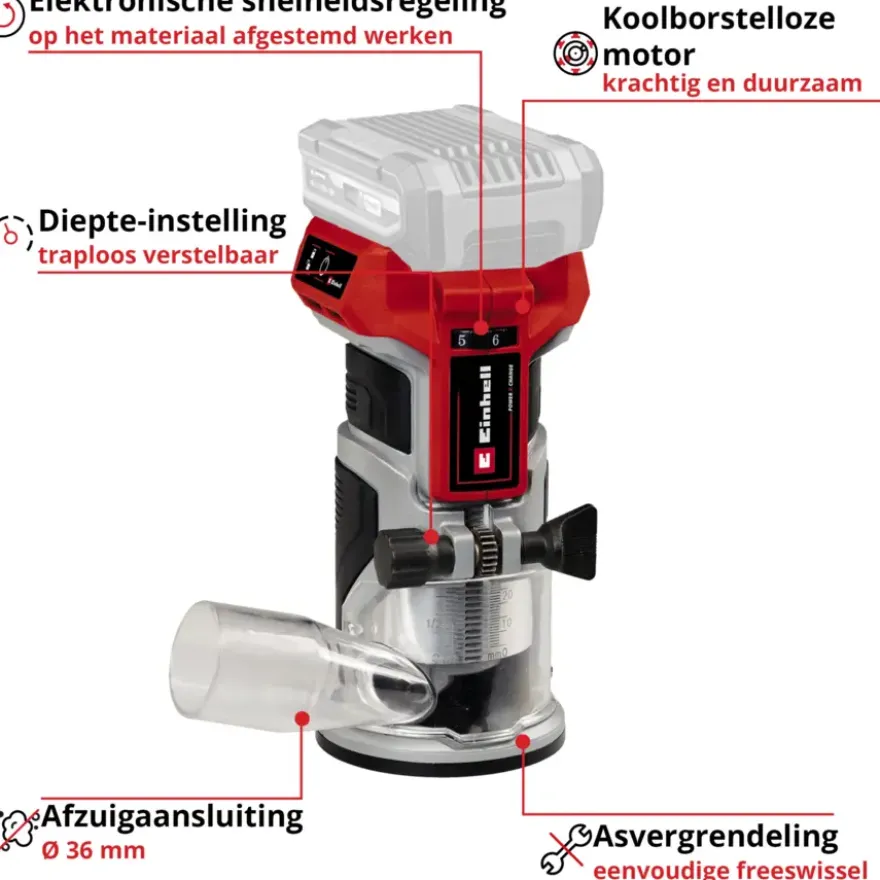 Einhell 18V kantenfrees TP-ET 18 LI BL (zonder accu)