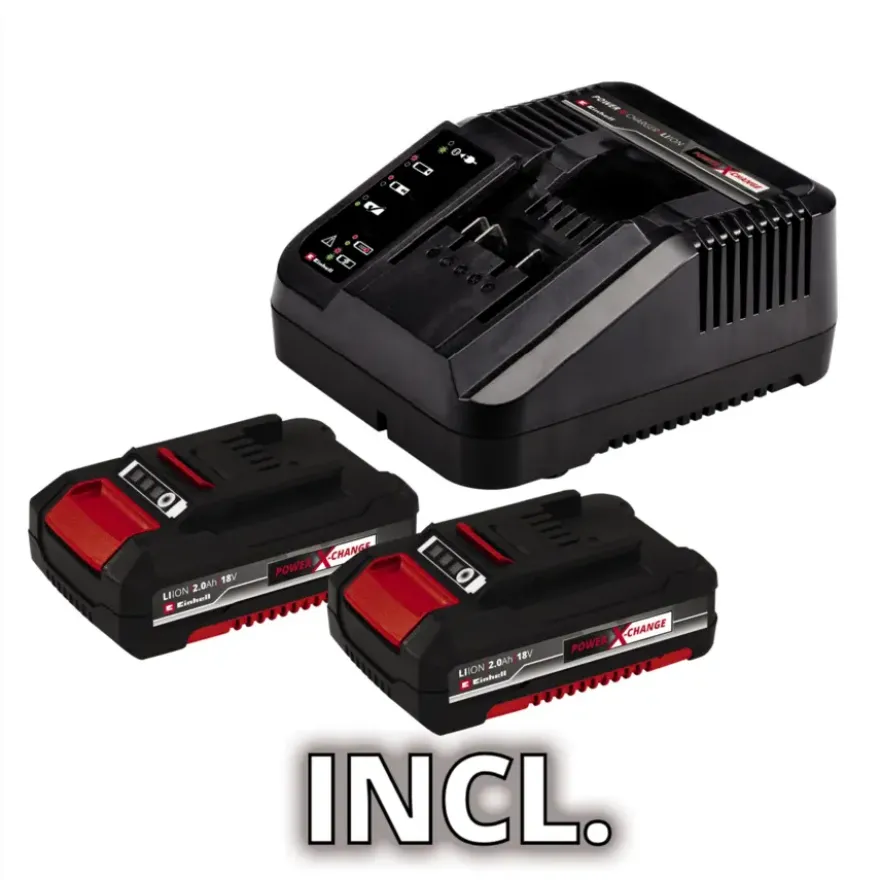 Einhell 18V klopboormachine TE-CD 18/48 LI incl. 2 accu's 2.0Ah + lader + koffer