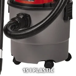 Einhell 18V nat-/droogzuiger TC-VC 18/15 Li (zonder accu)