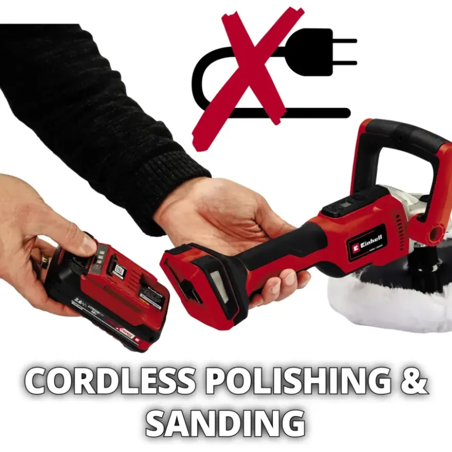 Einhell 18V polijst-/schuurmachine CE-CP 18/180 Li E (zonder accu)