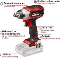 Einhell 18V slagschroevendraaier Impaxxo 18/230 (zonder accu)