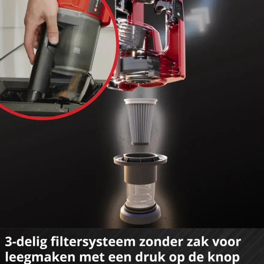 Einhell 18V steelstozuiger TE-SV 18 LI (zonder accu)