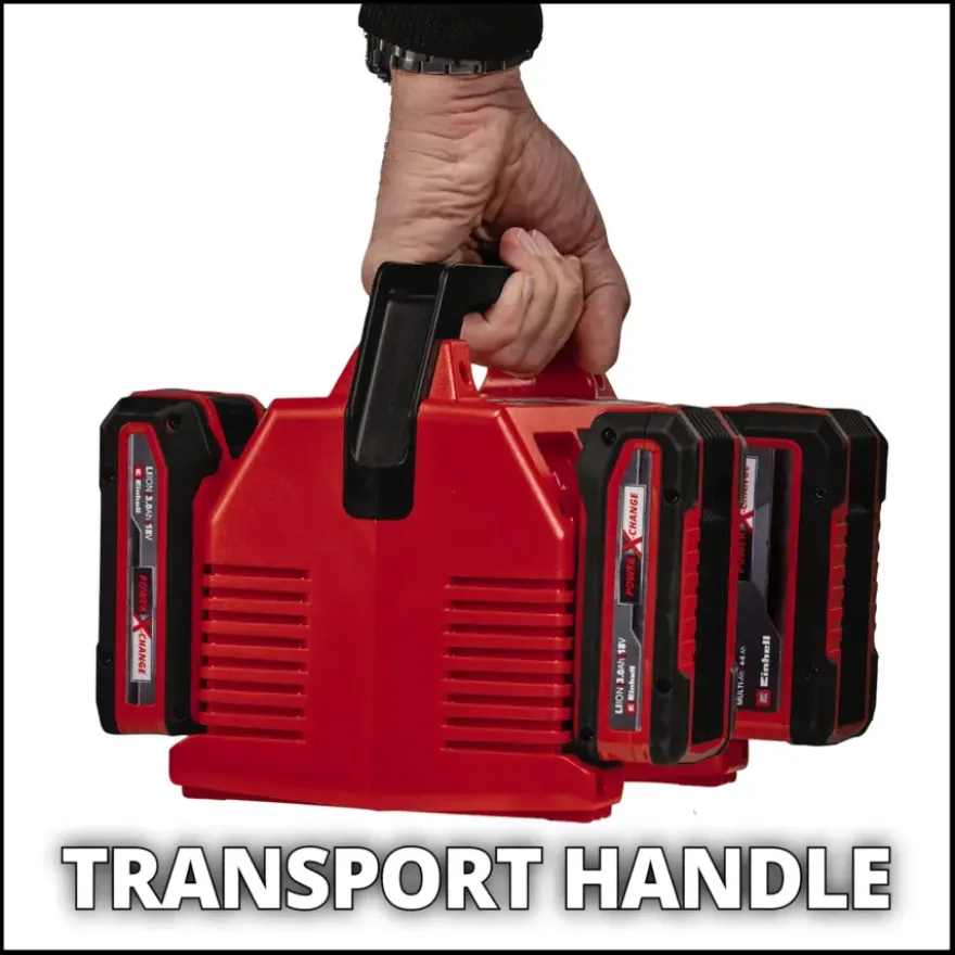 Einhell 18V 2x2 acculader Quattrocharger 4A