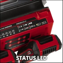 Einhell 18V 2x2 acculader Quattrocharger 4A
