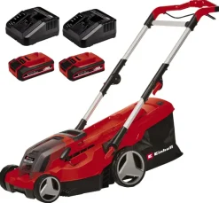Einhell 2x18V grasmaaier Rasarro 36/36 Kit incl. 2 accu's 3Ah + 2 opladers