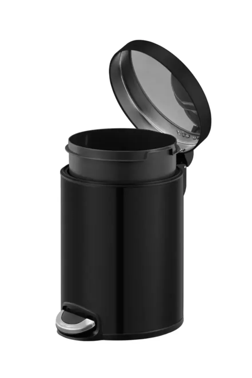 EKO pedaalemmer Serene mat zwart 5 L