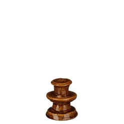 Elena kandelaar bruin - h10xd8,5cm