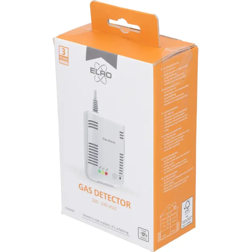 Elro FGA-13410 gasmelder voor Aardgas/Propaan/Butaan