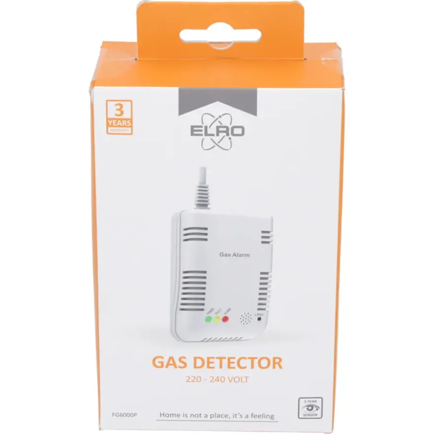 Elro FGA-13410 gasmelder voor Aardgas/Propaan/Butaan