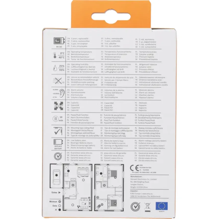 Elro FS1705 optische rookmelder inclusief 5 jaar lithium batterij