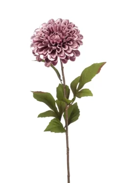 Emerald kunstbloem Dahlia spray glamour purple 57 cm