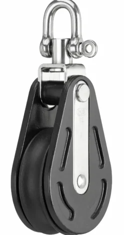 Enkelschijf Blok12Mm Swivel Glijl.