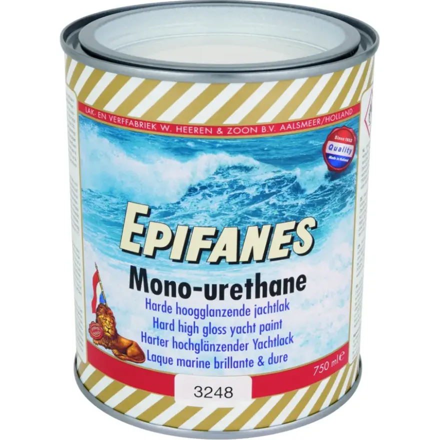 Epifanes mono-urethane jachtlak hoogglans nr. 3248 stark wit 750 ml