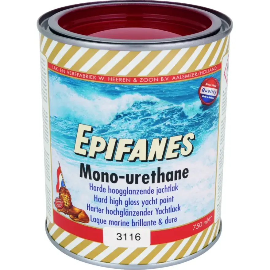 Epifanes mono-urethane jachtlak hoogglans nr. 3116 bright red 750 ml