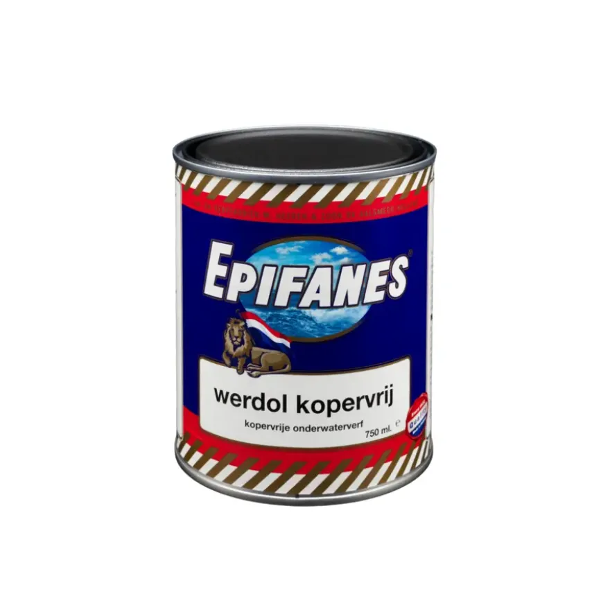 Epifanes Werdol kopervrij onderwaterverf zwart mat 750 ml