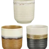 Ethan beker off white zwart terra - h9xd7,5cm - per stuk