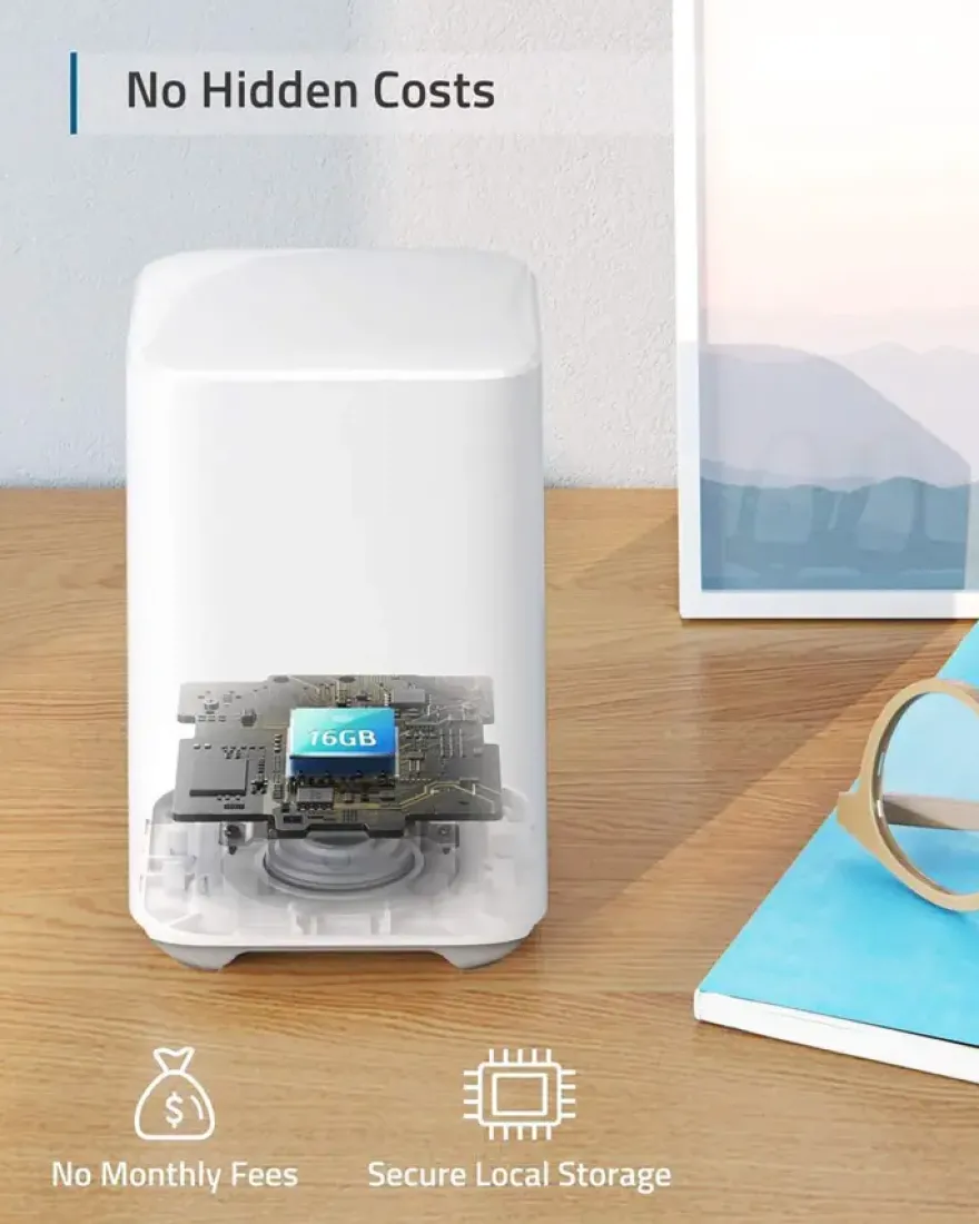 Eufy draadloze beveiligingsset inclusief Homebase 2 en 2 beveiligingscamera's Wit