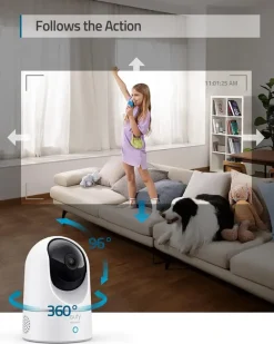 Eufy Indoorcam Beveiligingscamera 2K Pan & Tilt Wired