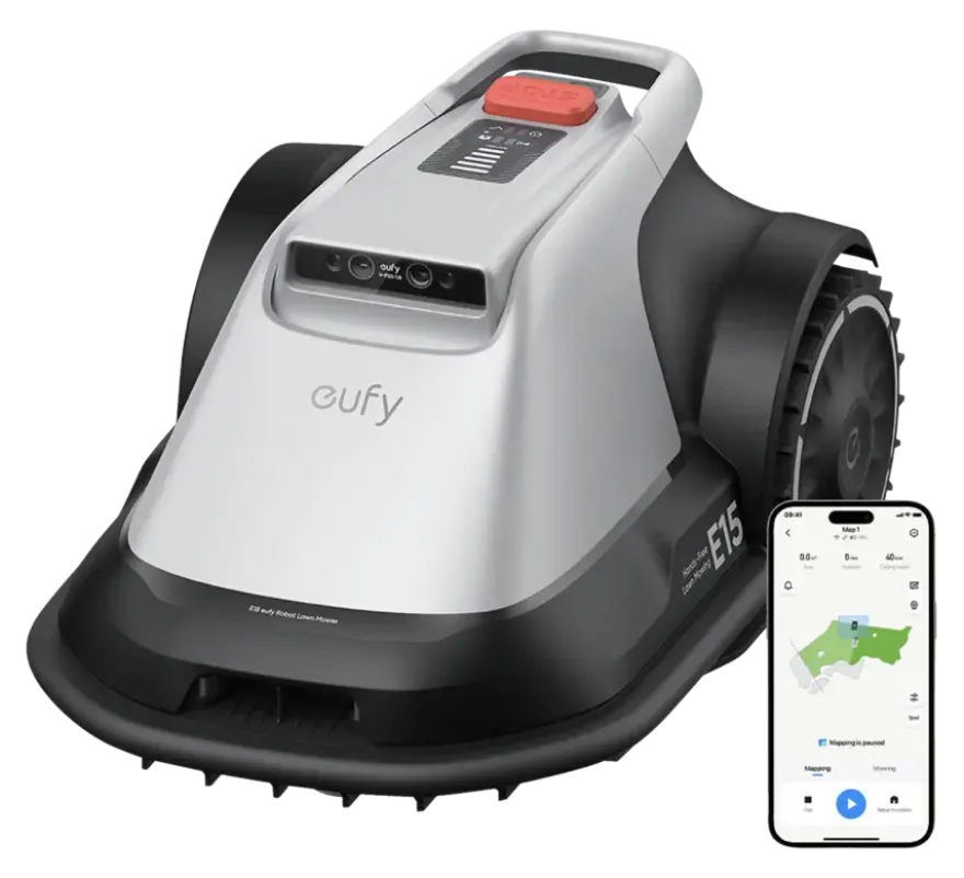 Eufy robotmaaier AutoMower E15 - draadloos 800m - incl raincover