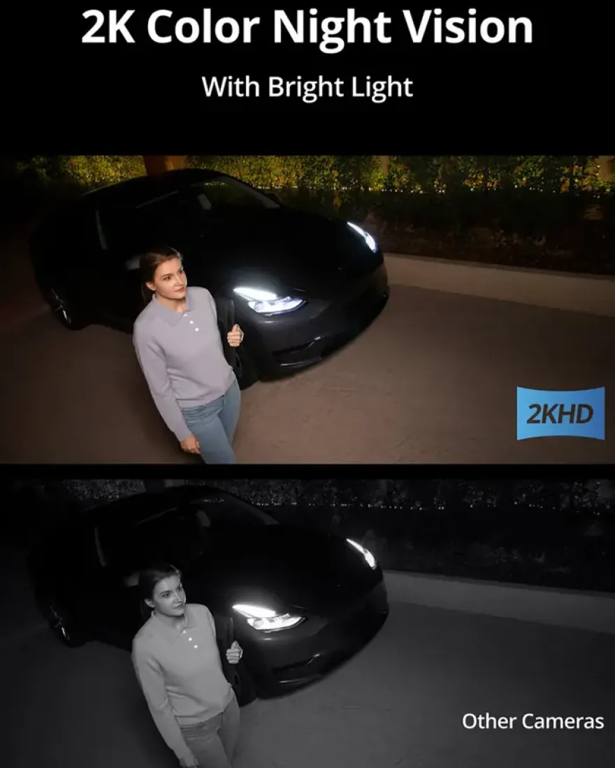 Eufy S100 Beveiligingscamera voor buiten met Lamp Wired