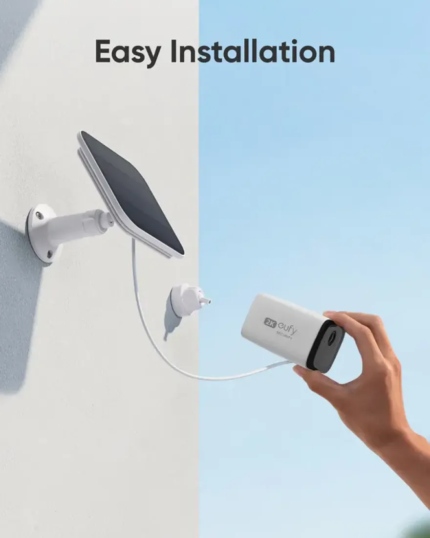 Eufy Solarcam C210 Beveiligingscamera met Zonnepaneel