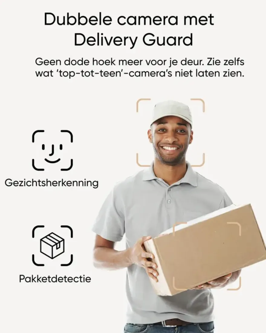 Eufy Video Deurbel E340 2 camera's Zwart Uitbreiding
