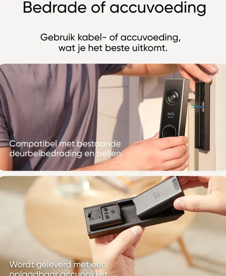 Eufy Video Deurbel E340 met Chime