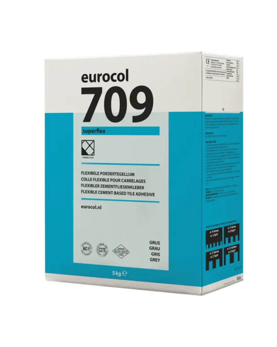 Eurocol 709 superflex poedertegellijm grijs 5 kg