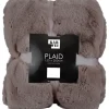 Faux fur plaid beige 200 x 150 cm