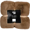 Faux fur plaid bruin 200 x 150 cm