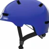 Fietshelm Youth shiny blue S