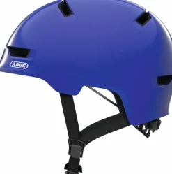 Fietshelm Youth shiny blue S