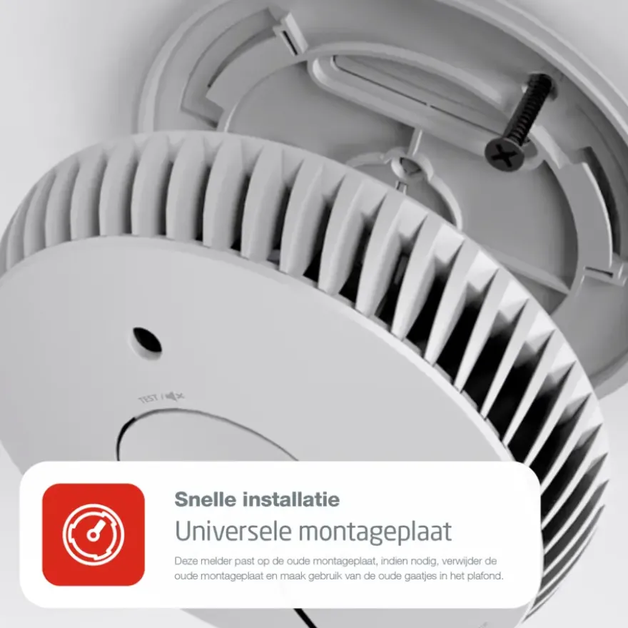 FireAngel optische rookmelder met lithium batterij (levensduur 10 jaar)
