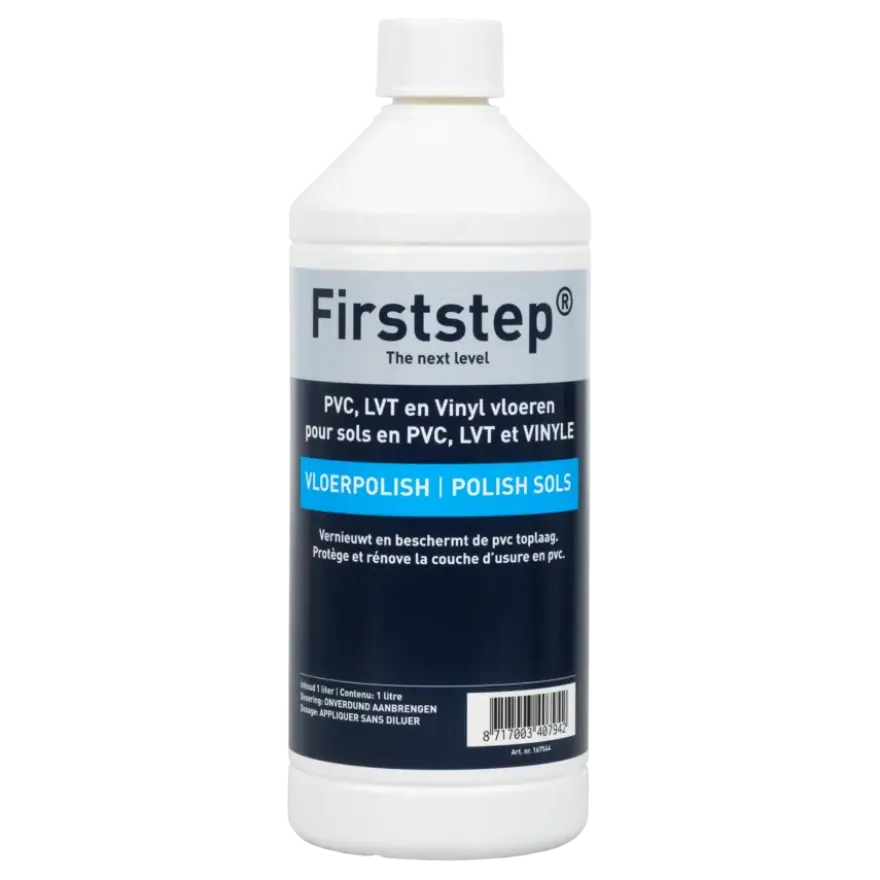 Firststep PVC vloerpolish 1 liter tbv pvc vloerdeel/tegel