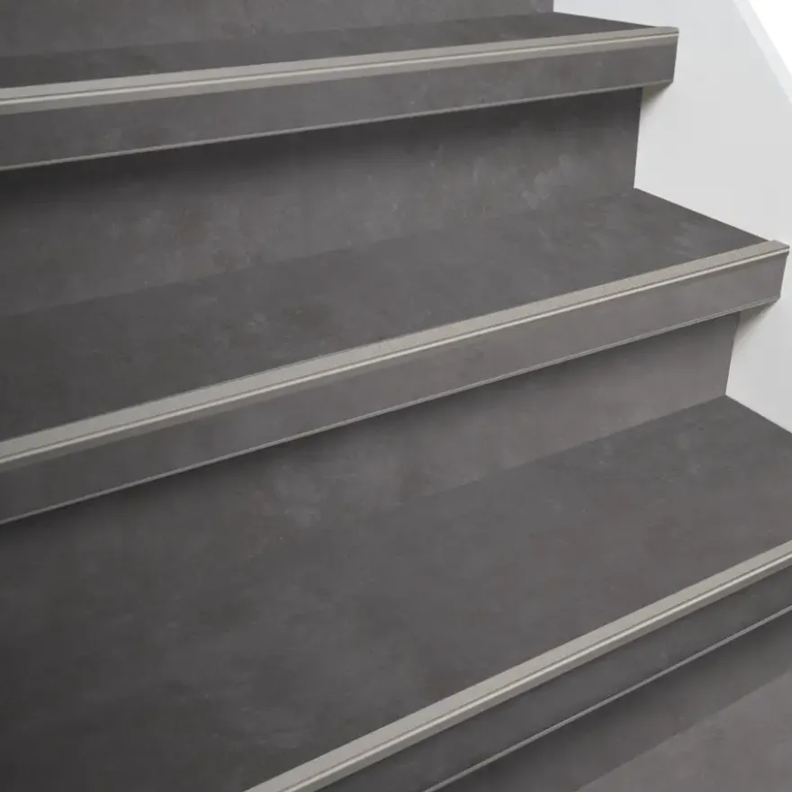 Firststep traprenovatieset pvc-treden beton grijs, 4 stuks