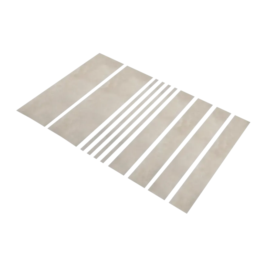 Firststep traprenovatieset pvc-treden beton lichtgrijs 4 stuks