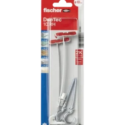 Fischer Hollewandplug DuoTec 10 mm met schroefhaak 2 stuks