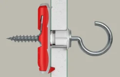 Fischer Hollewandplug DuoTec 10 mm met schroefhaak 2 stuks