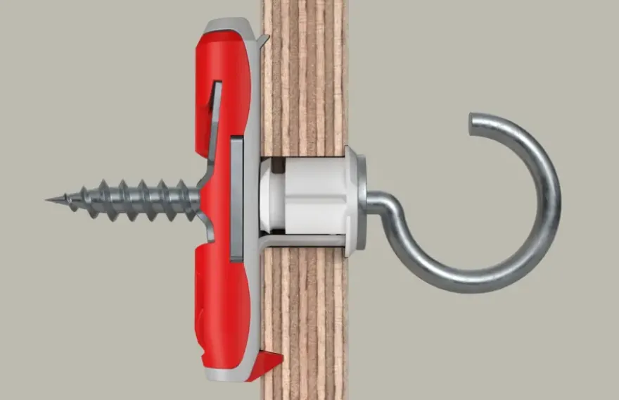 Fischer Hollewandplug DuoTec 10 mm met schroefhaak 2 stuks