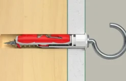 Fischer Hollewandplug DuoTec 10 mm met schroefhaak 2 stuks
