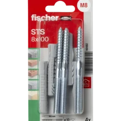 Fischer Stokschroef STS 8x100mm met UX-plug 4 stuks